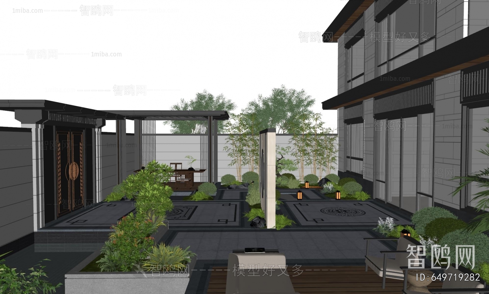 New Chinese Style Courtyard/landscape