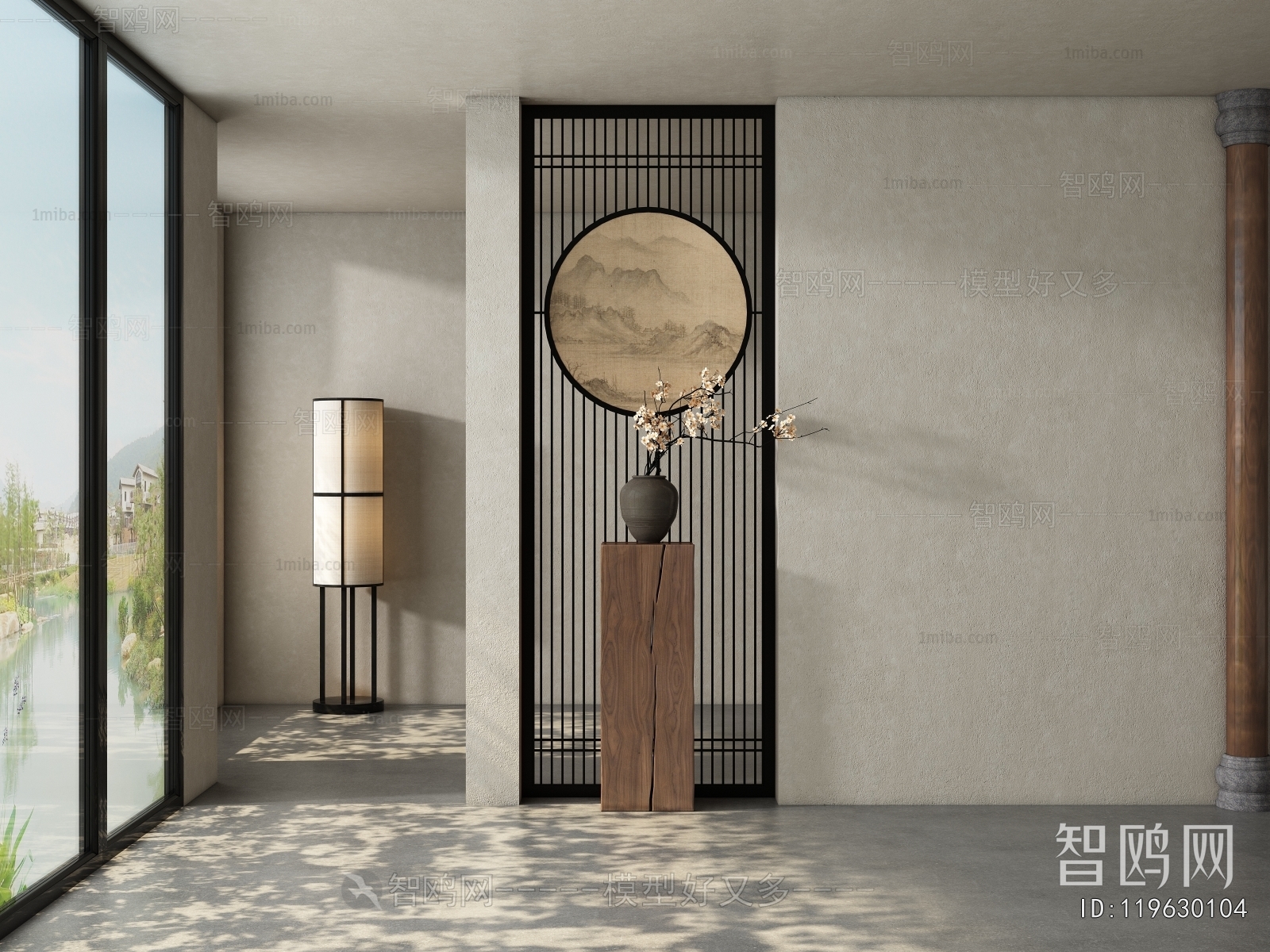 New Chinese Style Hallway