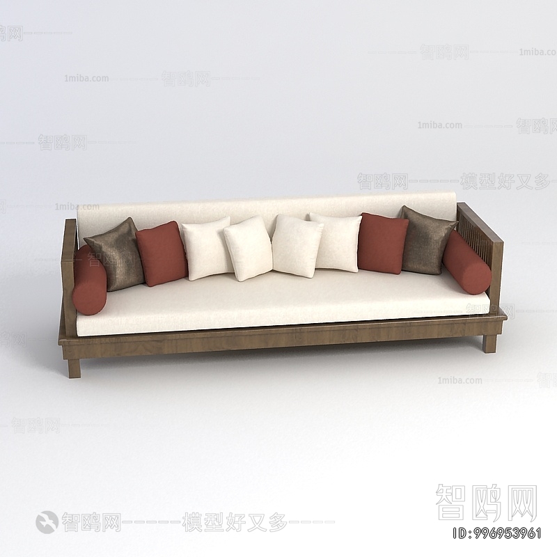 New Chinese Style Multi Person Sofa