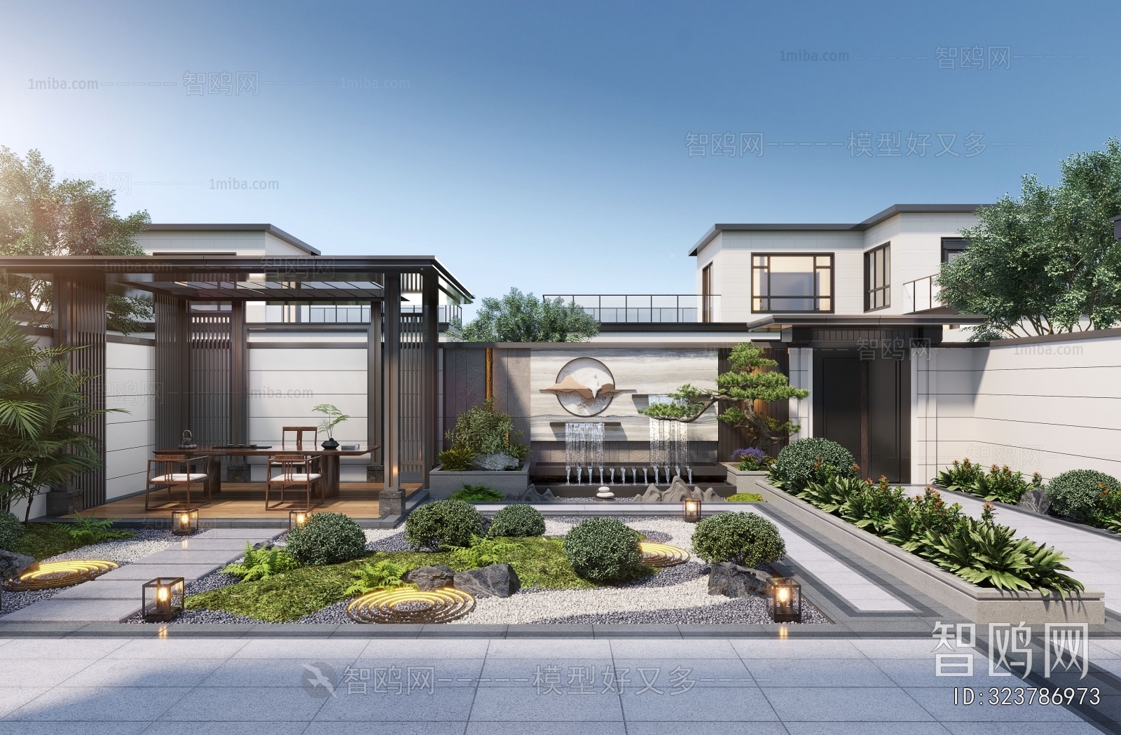 New Chinese Style Courtyard/landscape