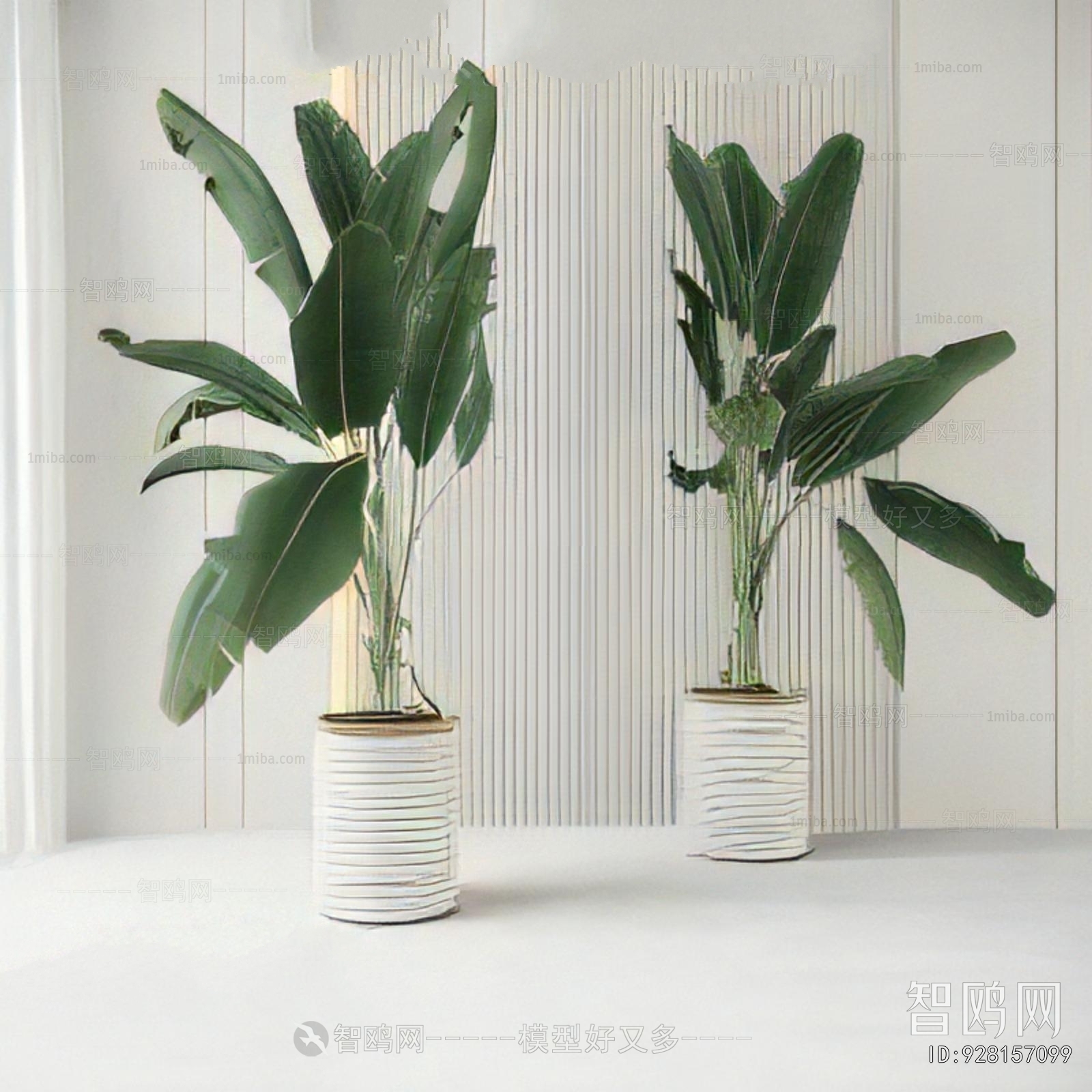 Modern Ground Green Plant Potted Plants