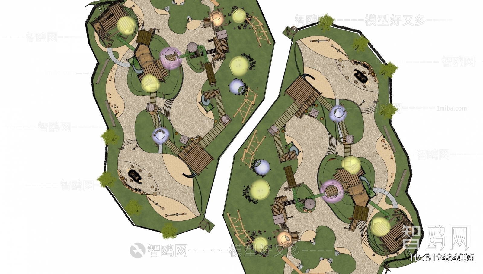 Modern Park Landscape