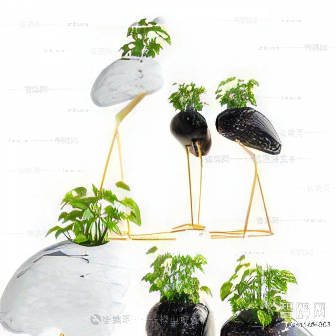 Nordic Style Ground Green Plant Potted Plants