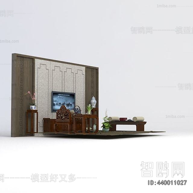 New Chinese Style TV Cabinet