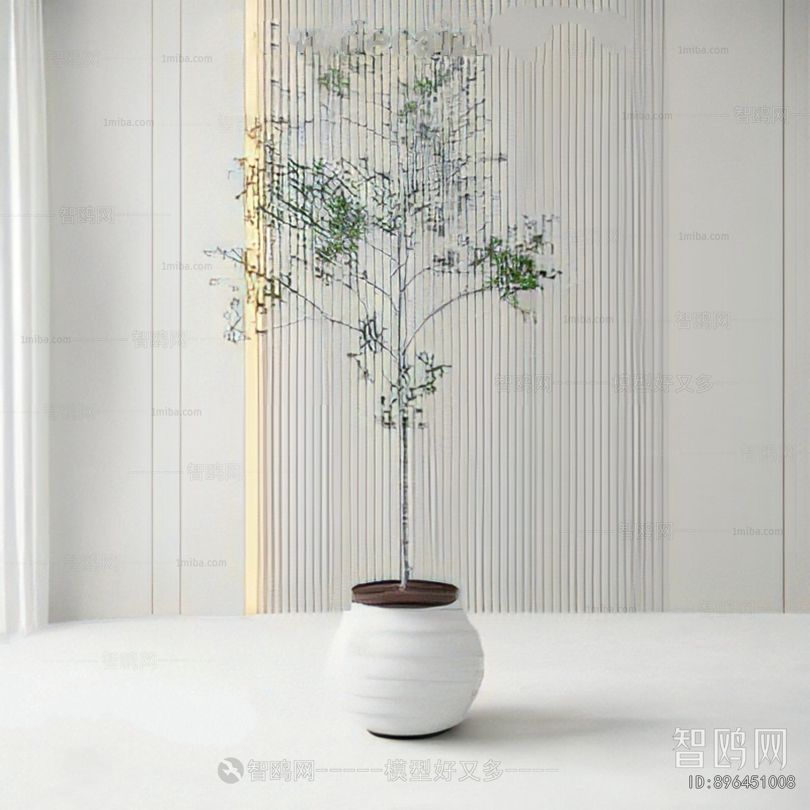 Modern Ground Green Plant Potted Plants