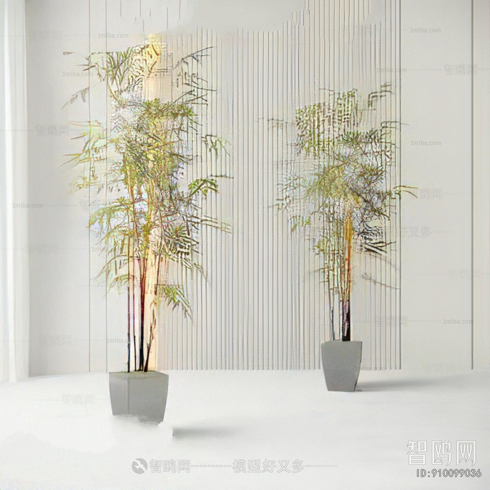 Modern Ground Green Plant Potted Plants