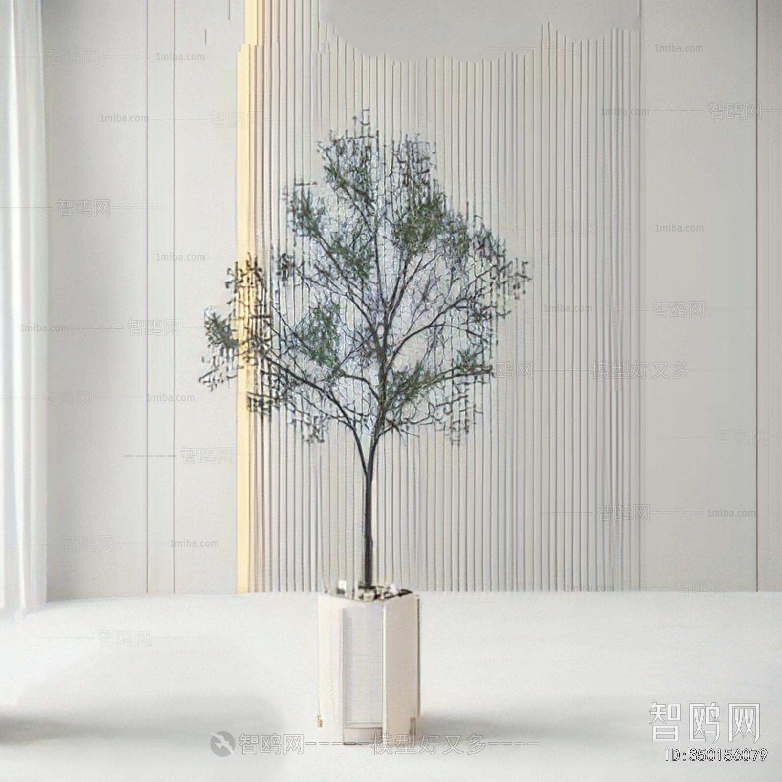 Modern Ground Green Plant Potted Plants