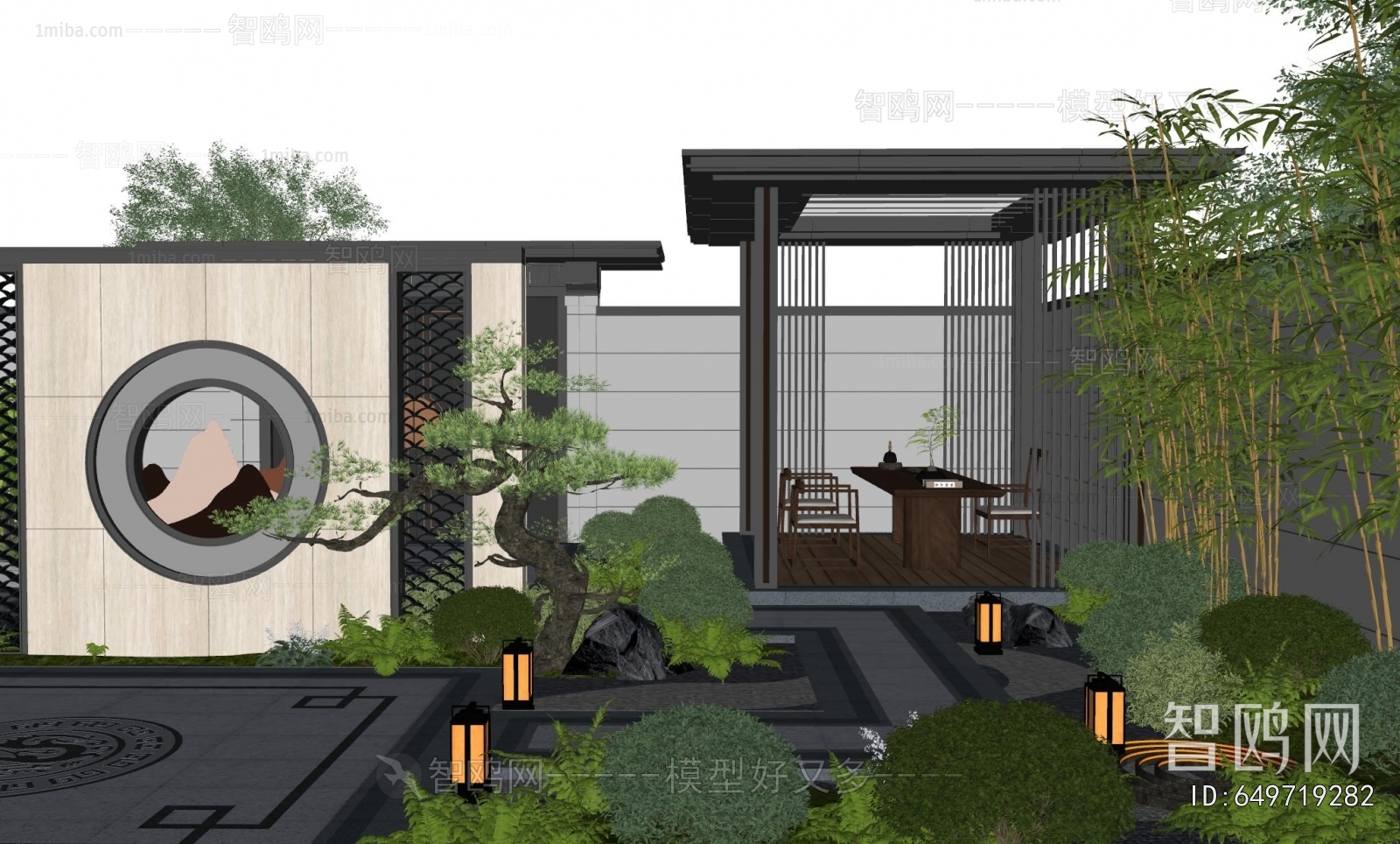 New Chinese Style Courtyard/landscape