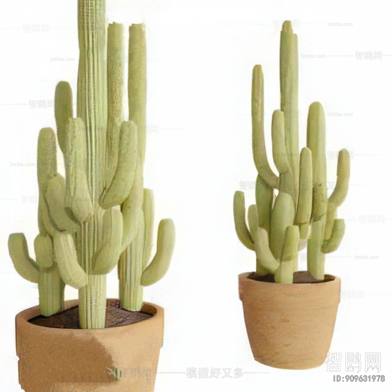 Modern Ground Green Plant Potted Plants