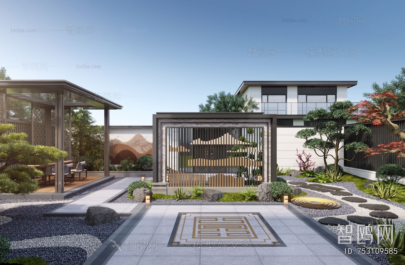 New Chinese Style Courtyard/landscape