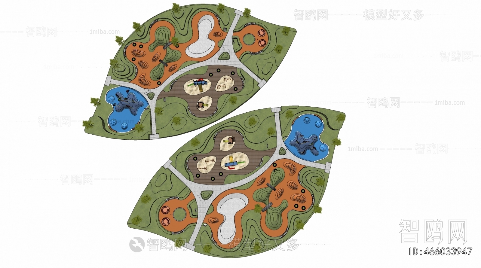 Modern Park Landscape