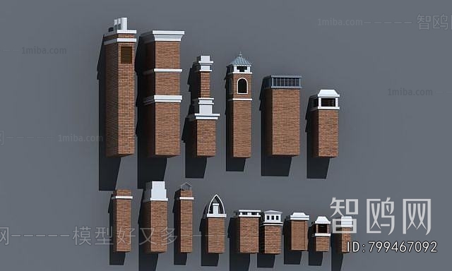 Simple European Style Building Component