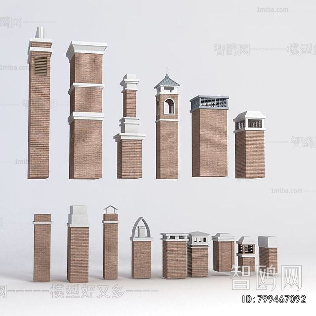 Simple European Style Building Component