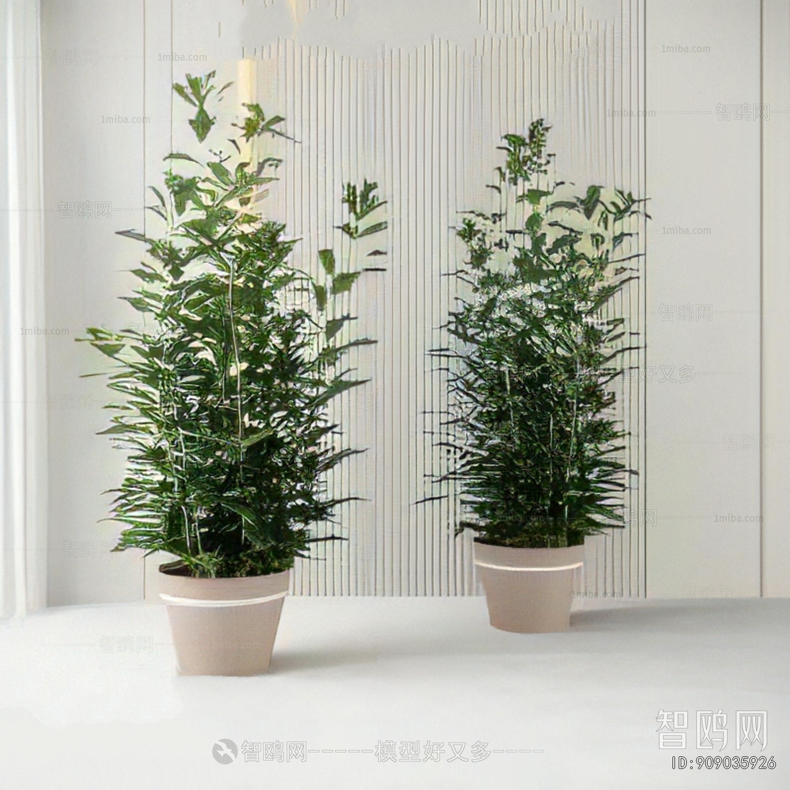 Modern Ground Green Plant Potted Plants