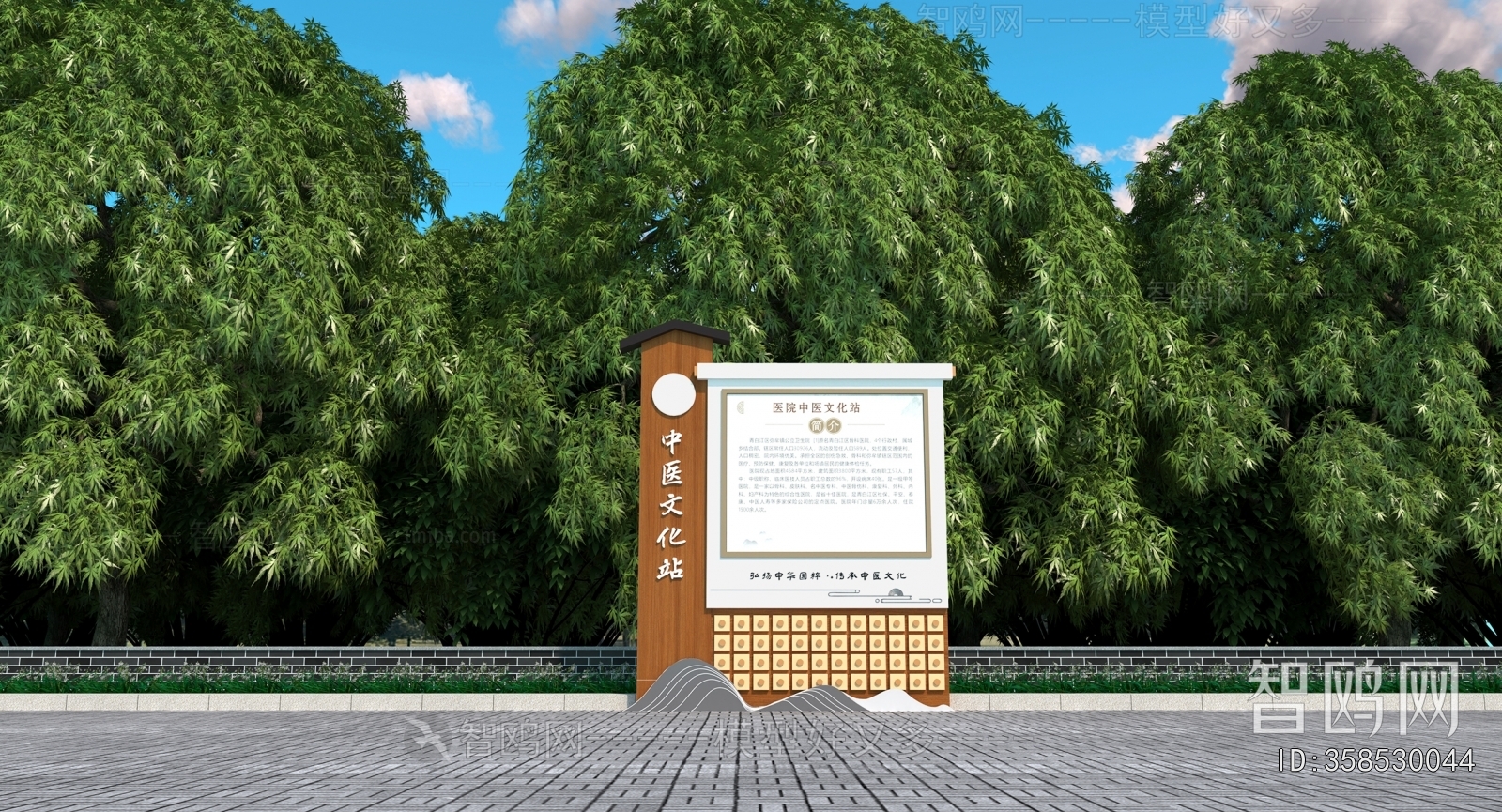 Modern Guide Board/bulletin Board