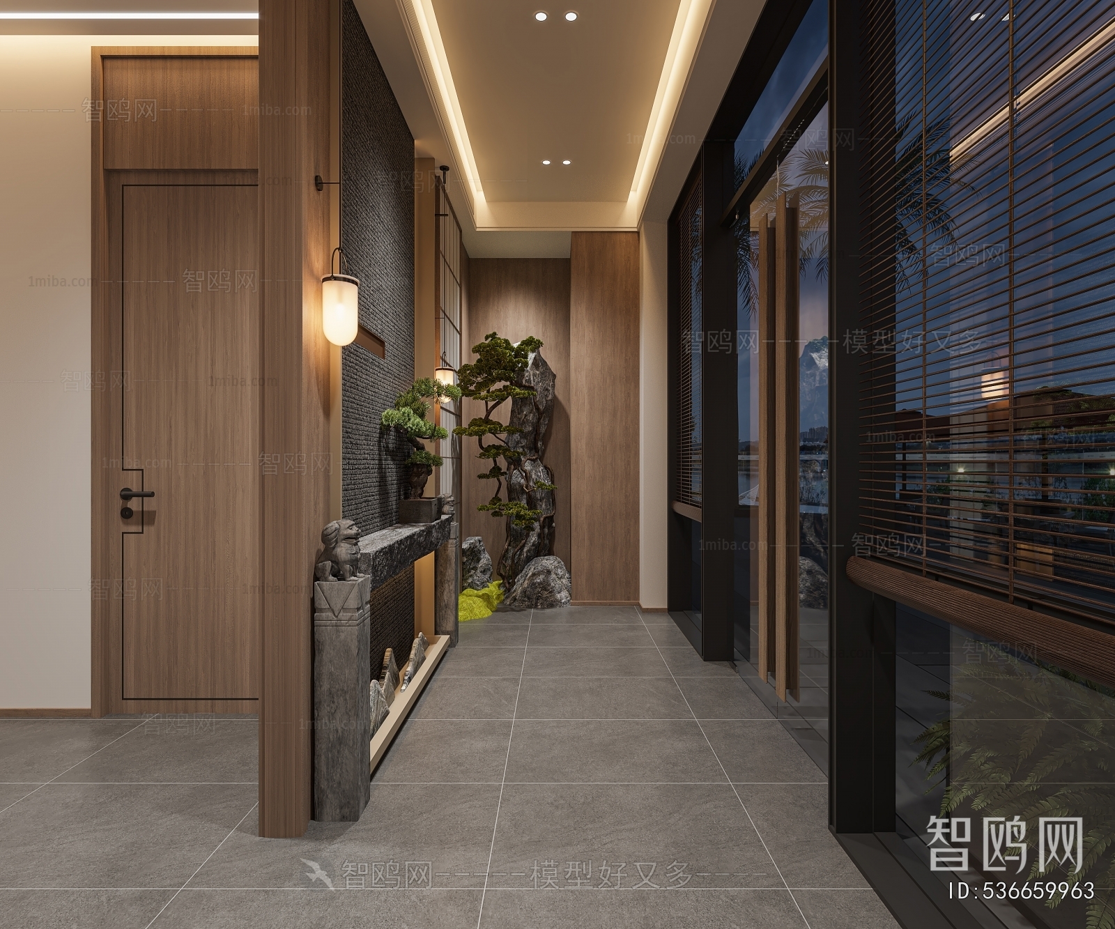 New Chinese Style Office Reception Desk