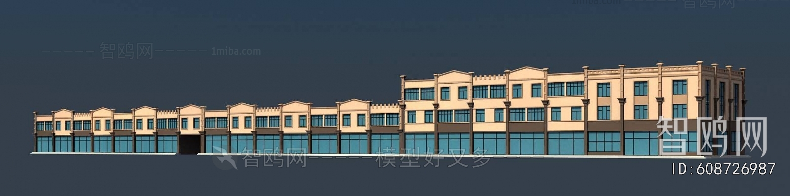 European Style Appearance Of Commercial Building