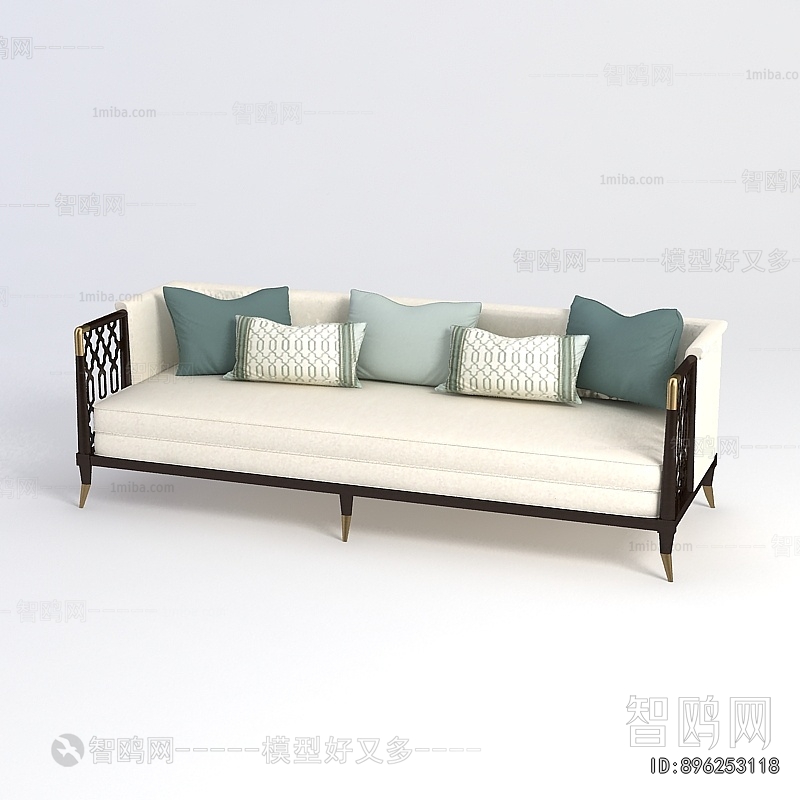 New Chinese Style Multi Person Sofa