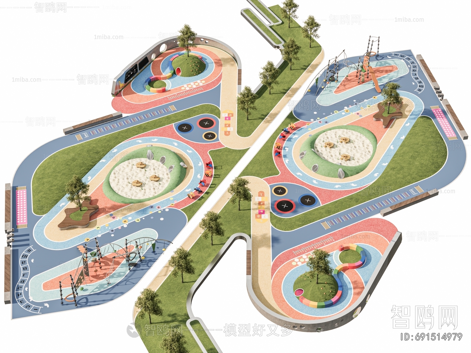 Modern Park Landscape