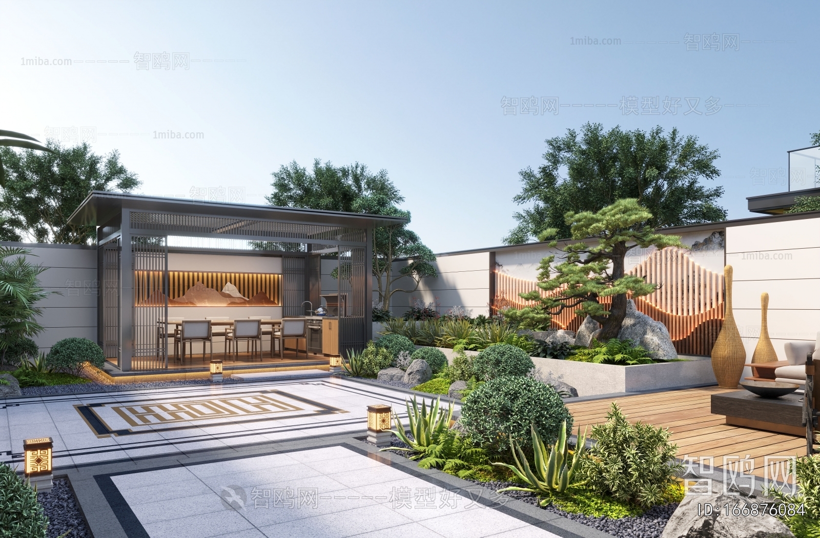 New Chinese Style Courtyard/landscape