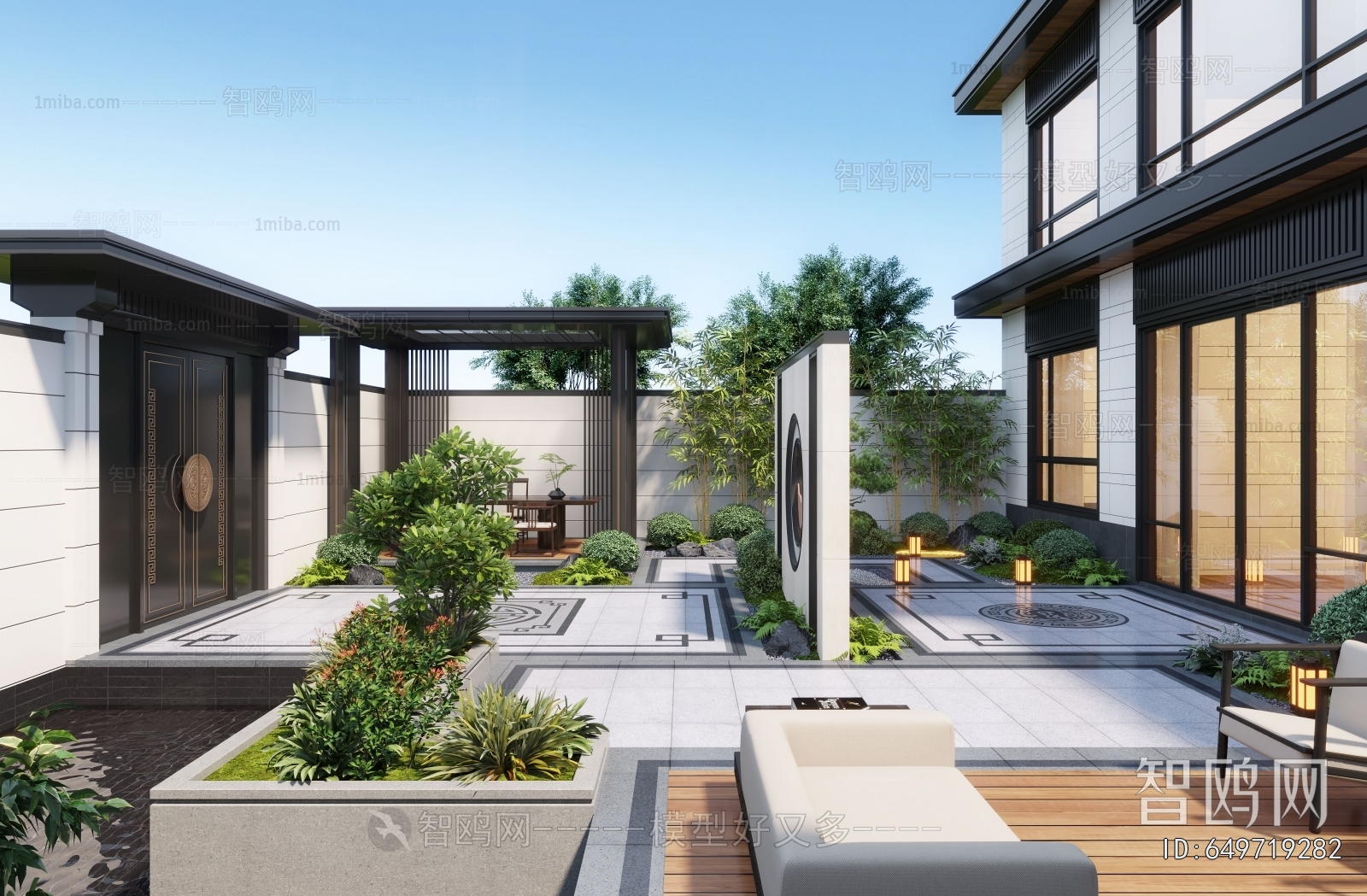 New Chinese Style Courtyard/landscape
