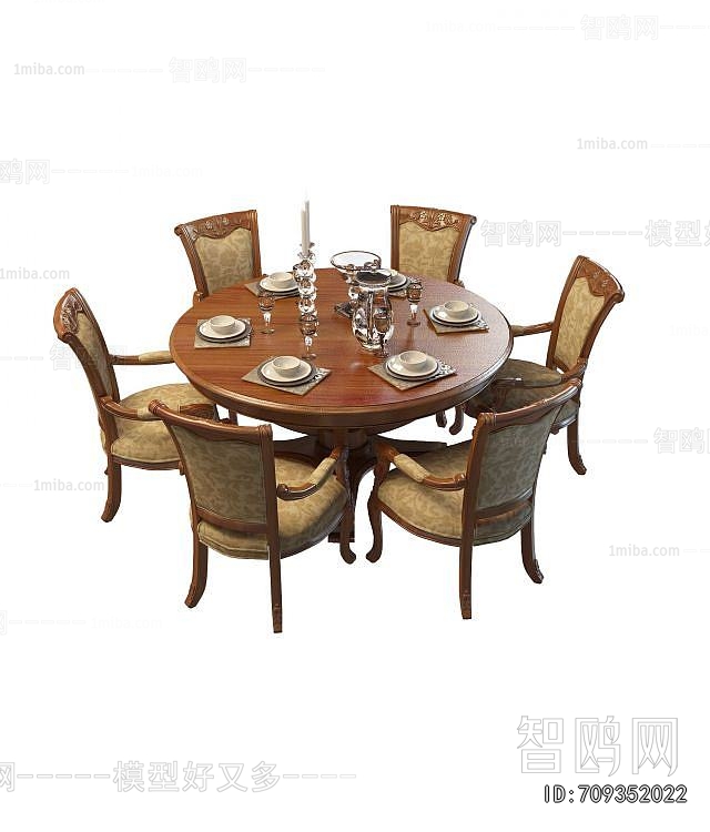 American Style Dining Table And Chairs