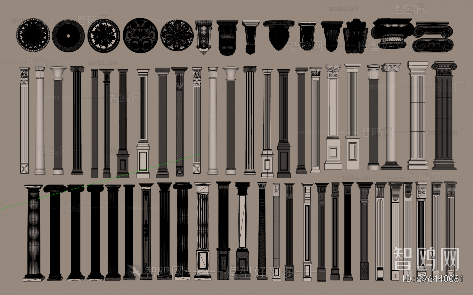 European Style Roman Pillar