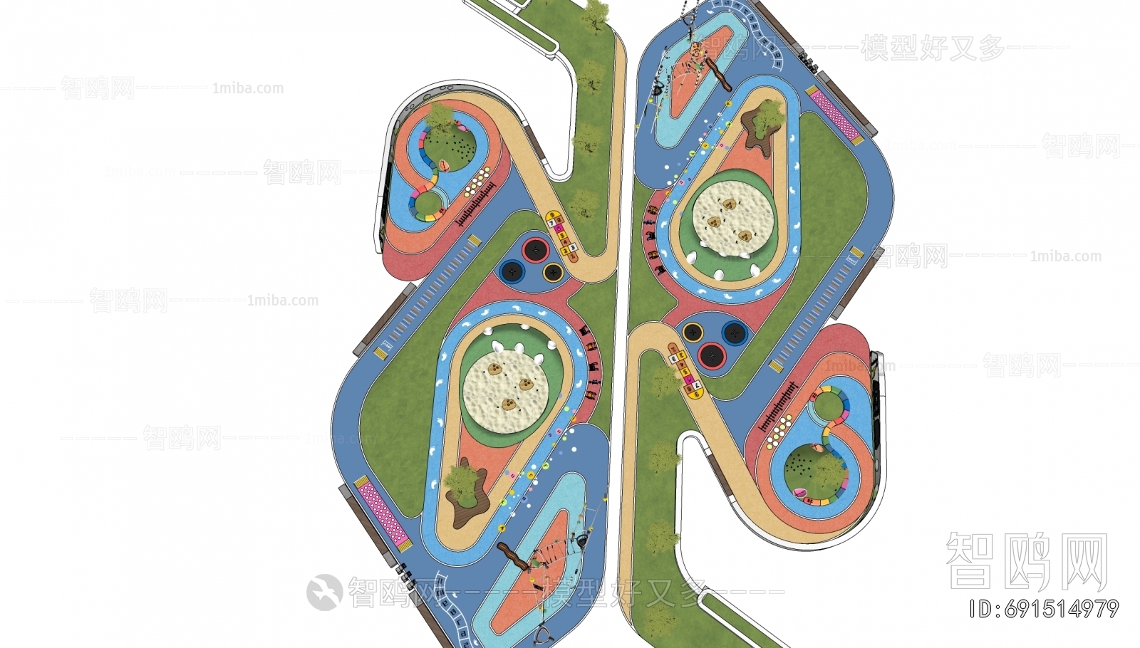 Modern Park Landscape