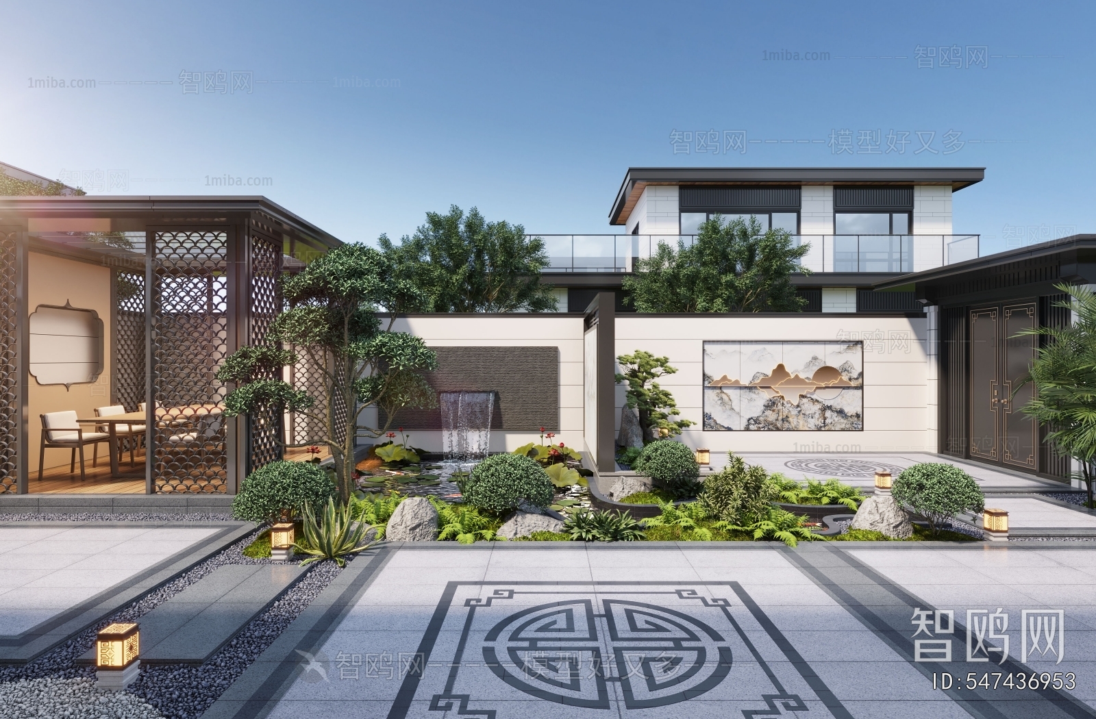 New Chinese Style Courtyard/landscape