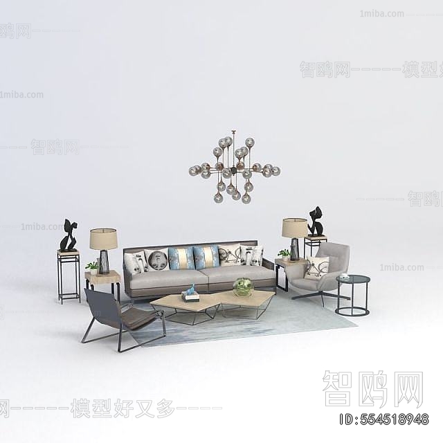 New Chinese Style Sofa Combination