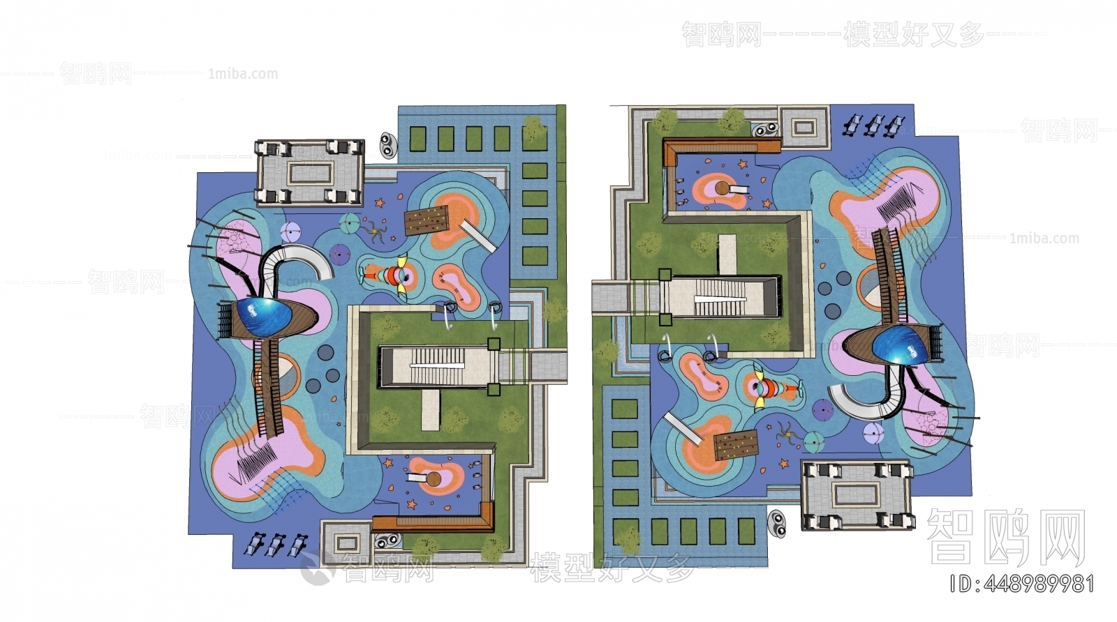 Modern Park Landscape