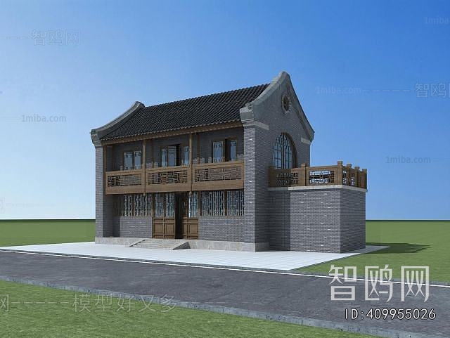 New Chinese Style Building Appearance