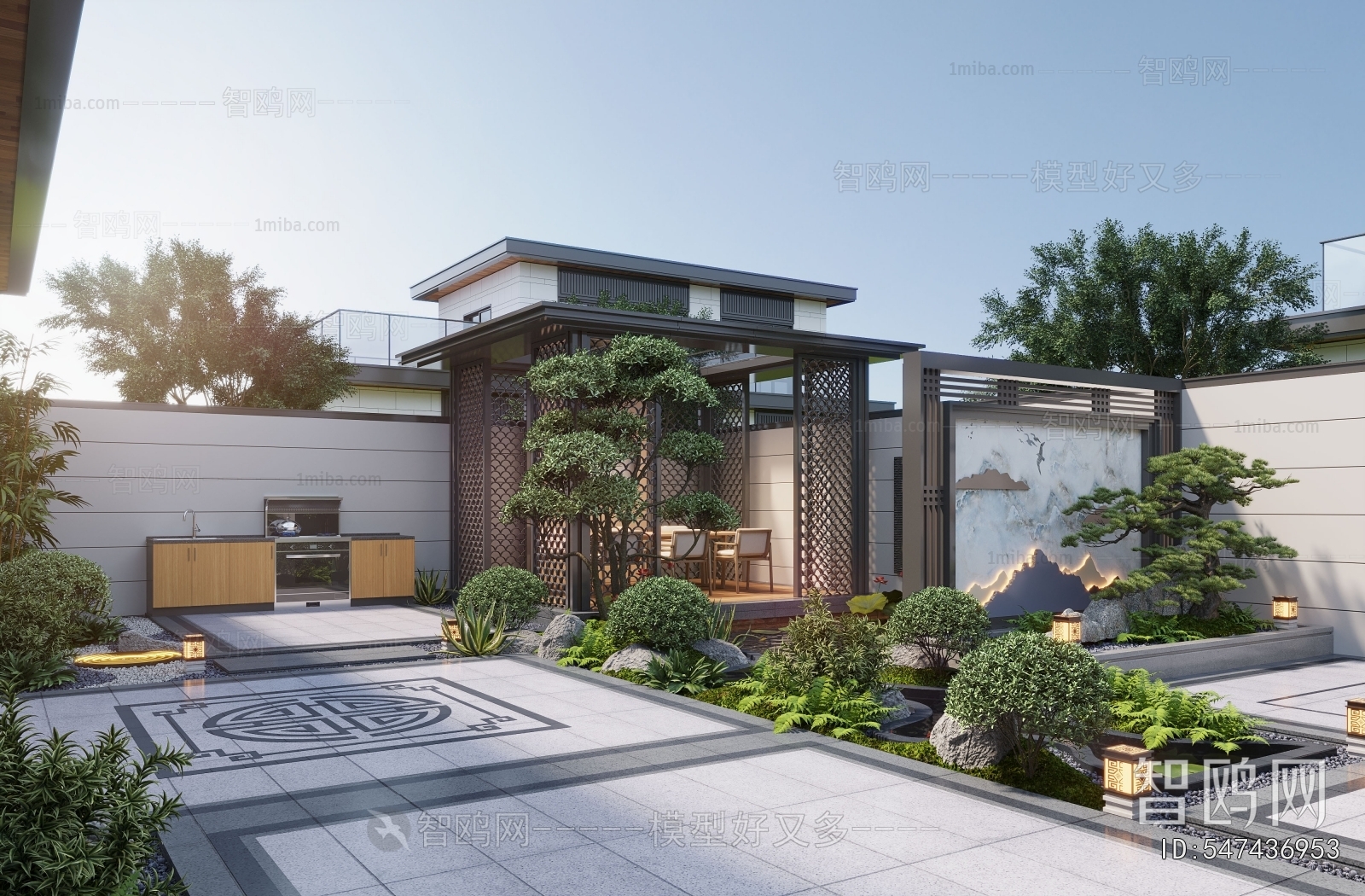 New Chinese Style Courtyard/landscape