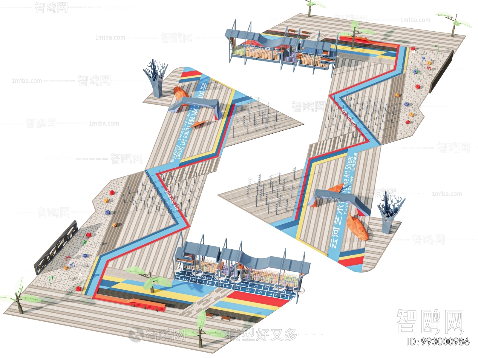 Modern Park Landscape