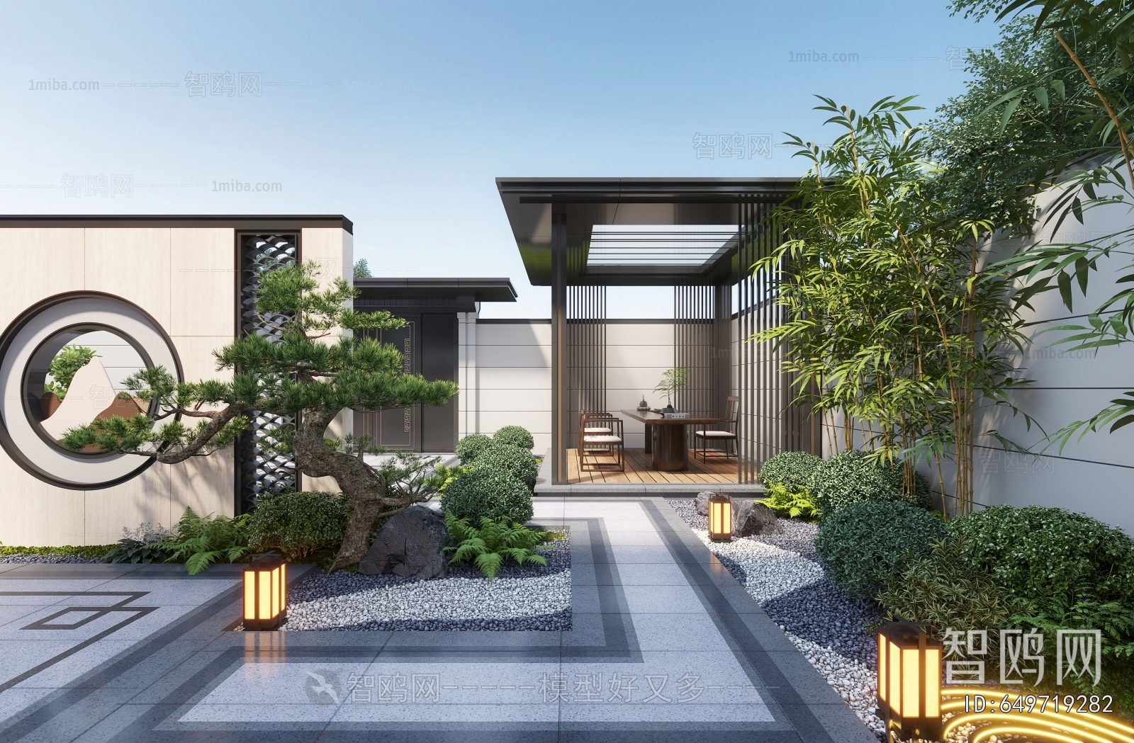 New Chinese Style Courtyard/landscape