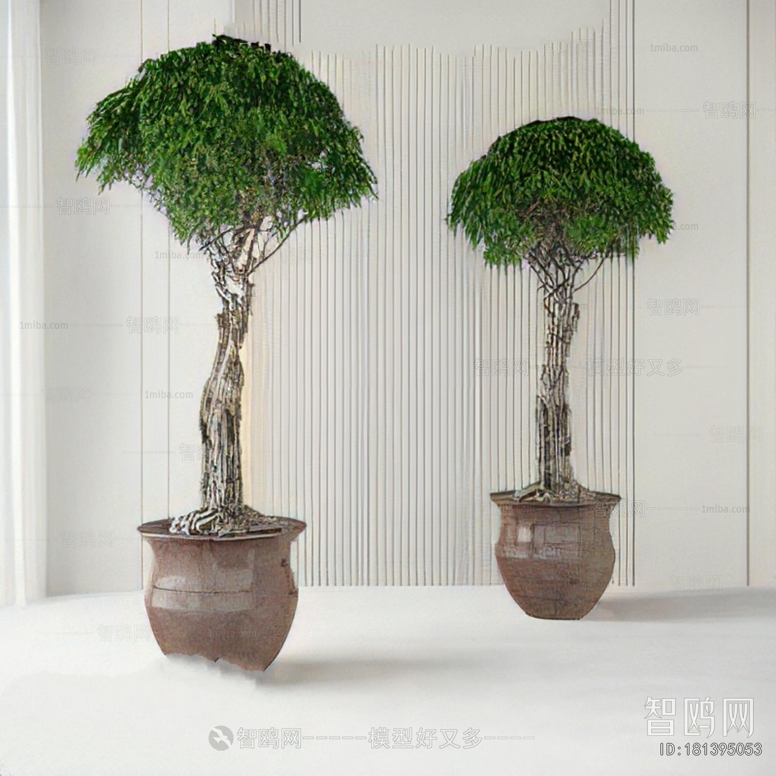 Modern Ground Green Plant Potted Plants