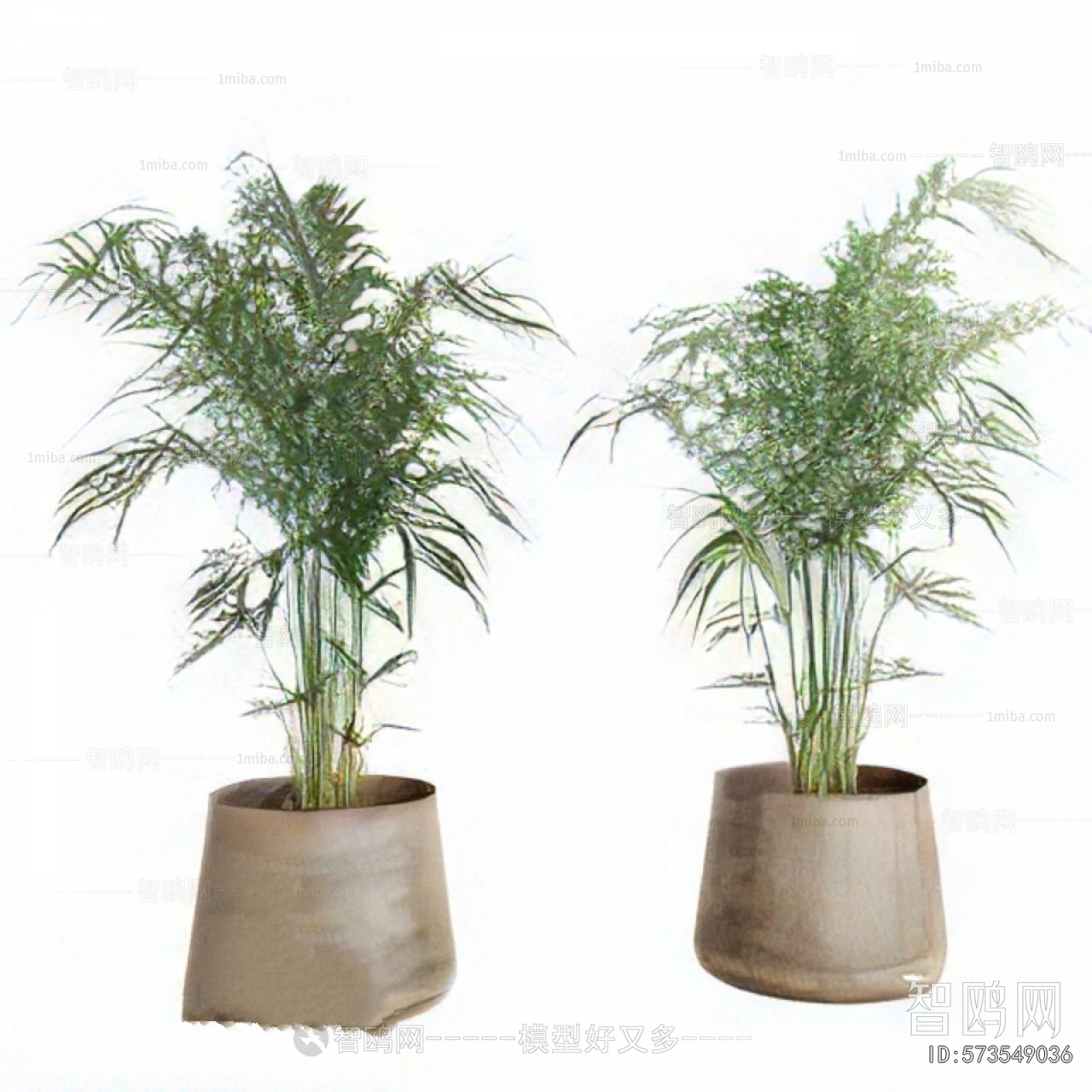 Modern Ground Green Plant Potted Plants