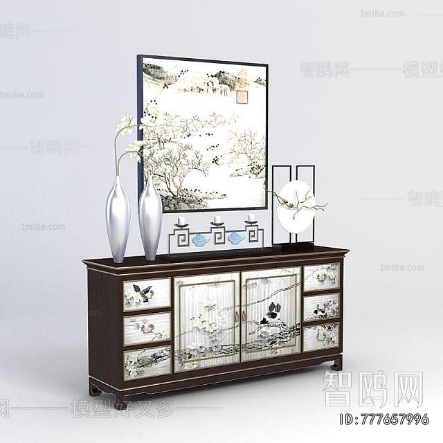 New Chinese Style Side Cabinet