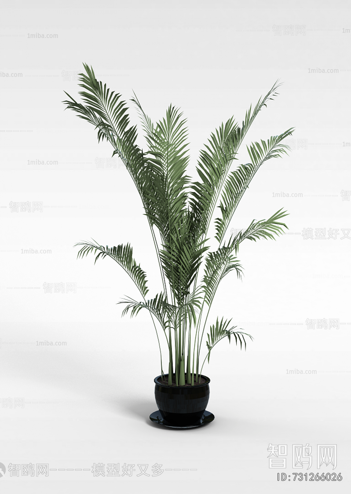 Modern Ground Green Plant Potted Plants