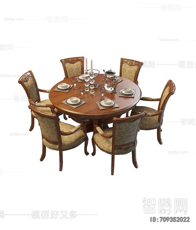 American Style Dining Table And Chairs
