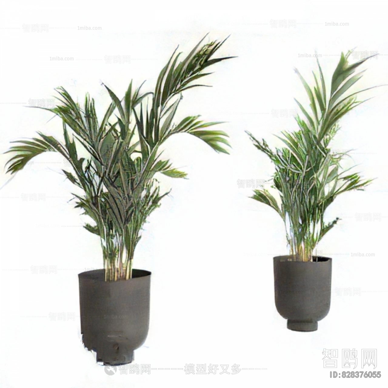 Modern Ground Green Plant Potted Plants