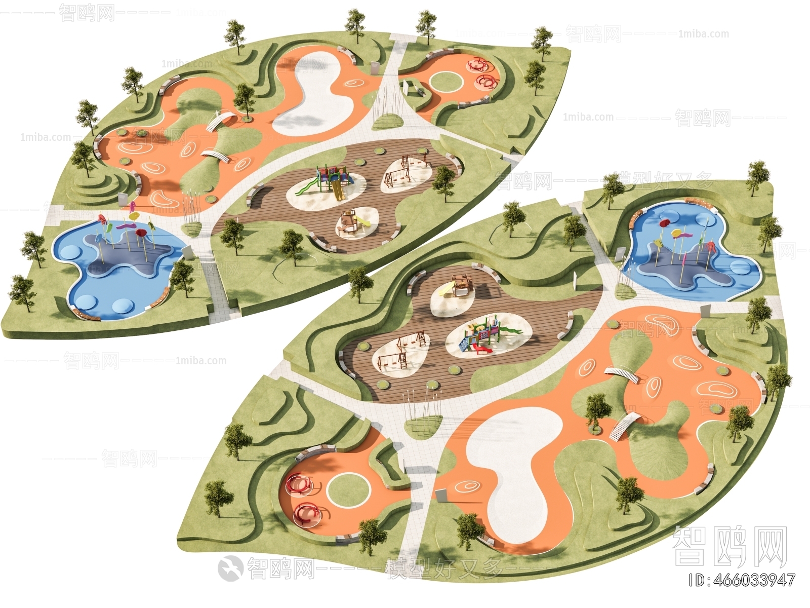 Modern Park Landscape