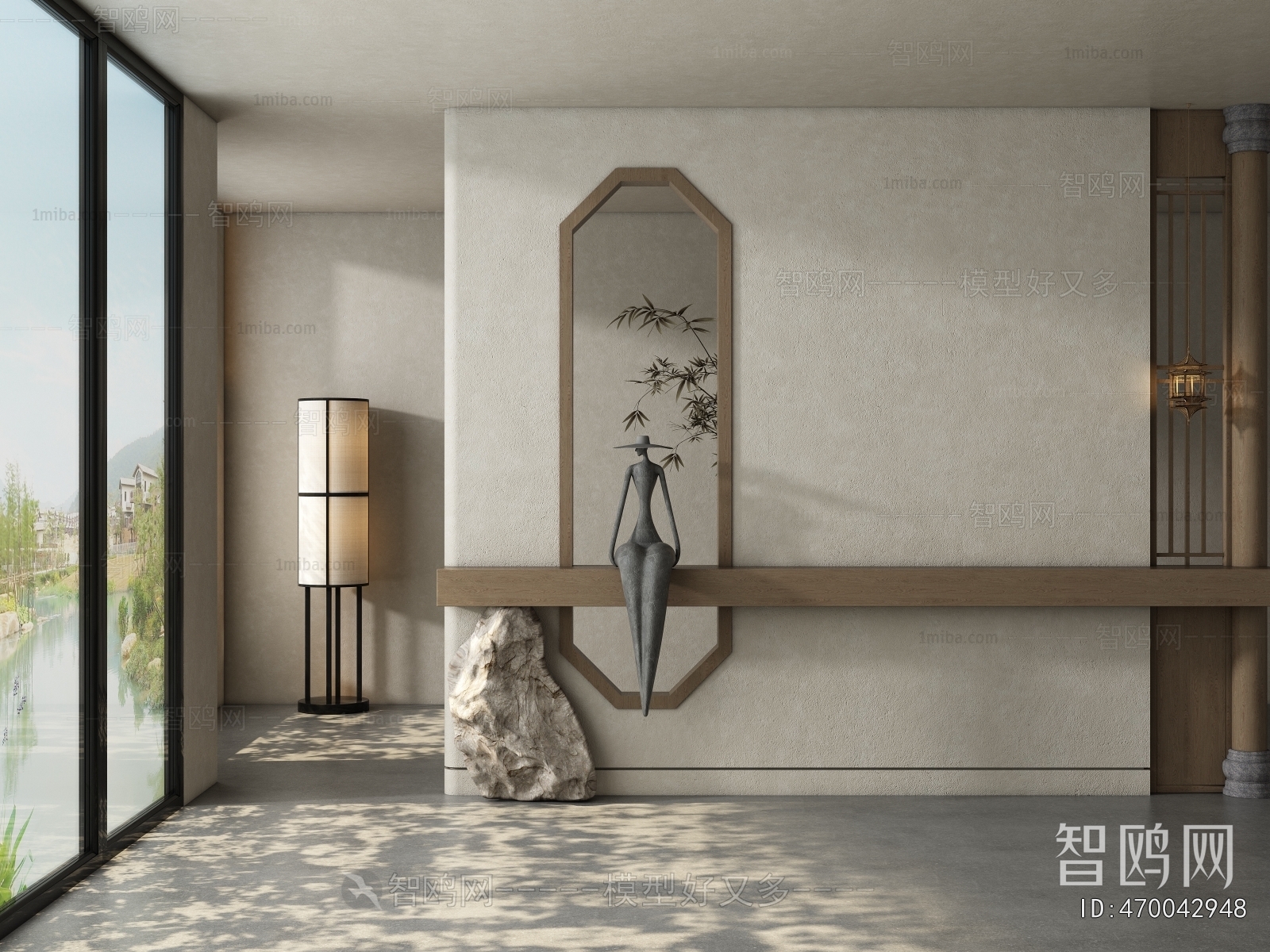 New Chinese Style Hallway