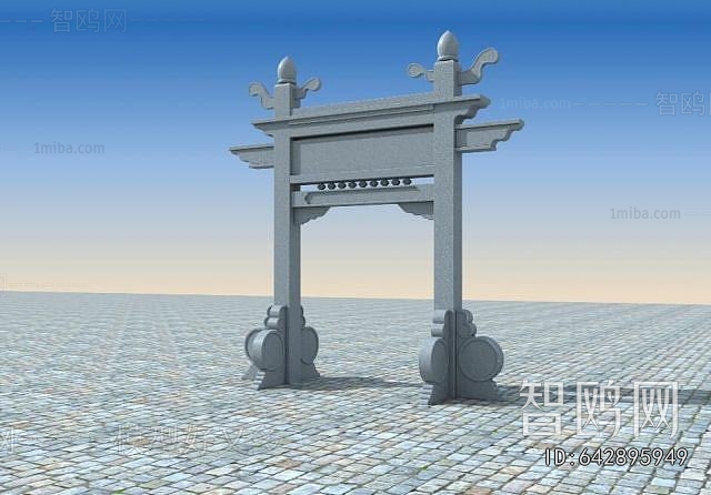 New Chinese Style Ancient Architectural Buildings