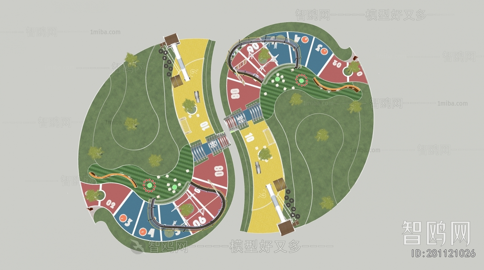 Modern Park Landscape