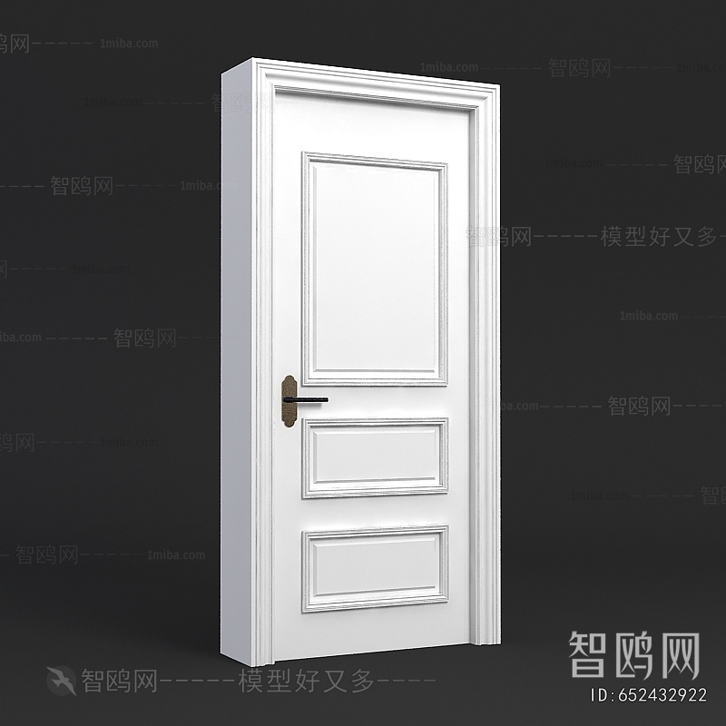 Simple European Style Single Door
