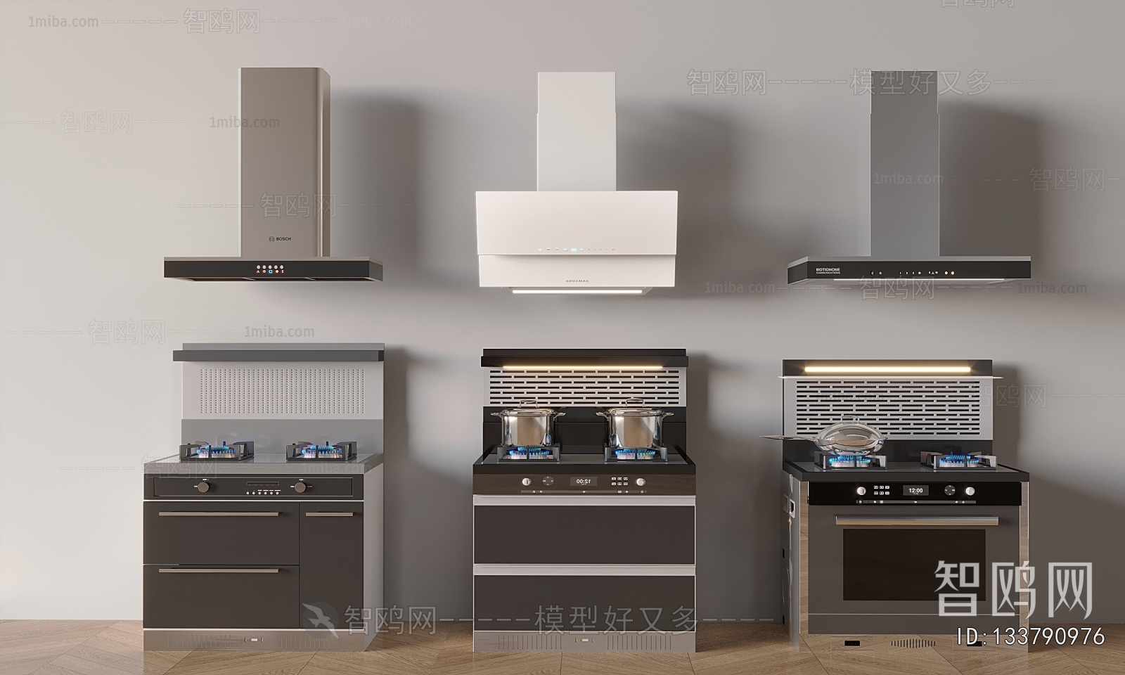 Modern Kitchen Electric Gas Range