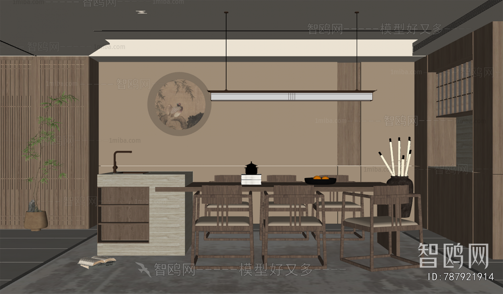 New Chinese Style Dining Room