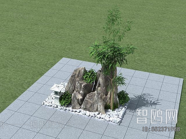 New Chinese Style Rockery Waterscape