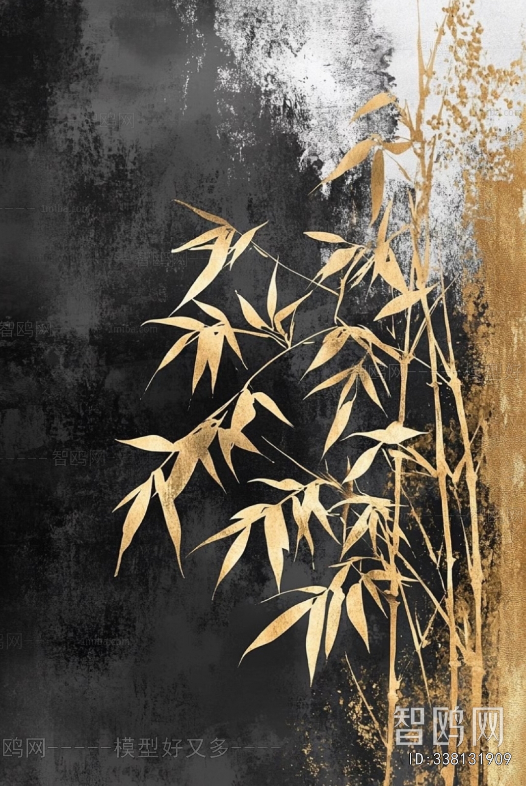 新中式竹子挂画
